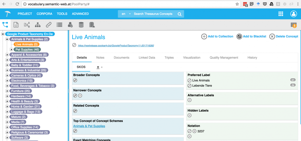 Data wrangling with OpenRefine -- Enabling multi-language thesaurus in PoolParty 2